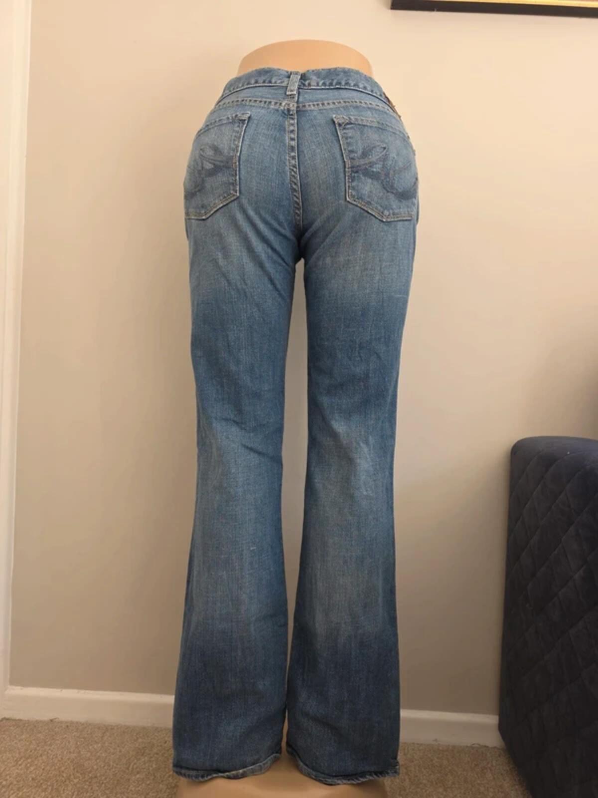 X2 Low Rise Bootcut Vintage Y2K Jeans UK Size 10 Tall