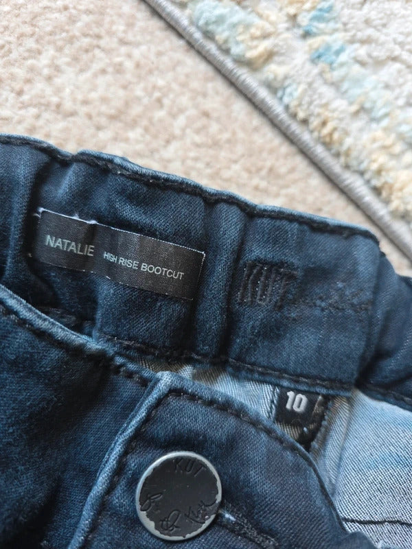 Kut From The Kloth Mid Rise Bootcut Vintage Y2K Jeans UK Size 10/12 Tall