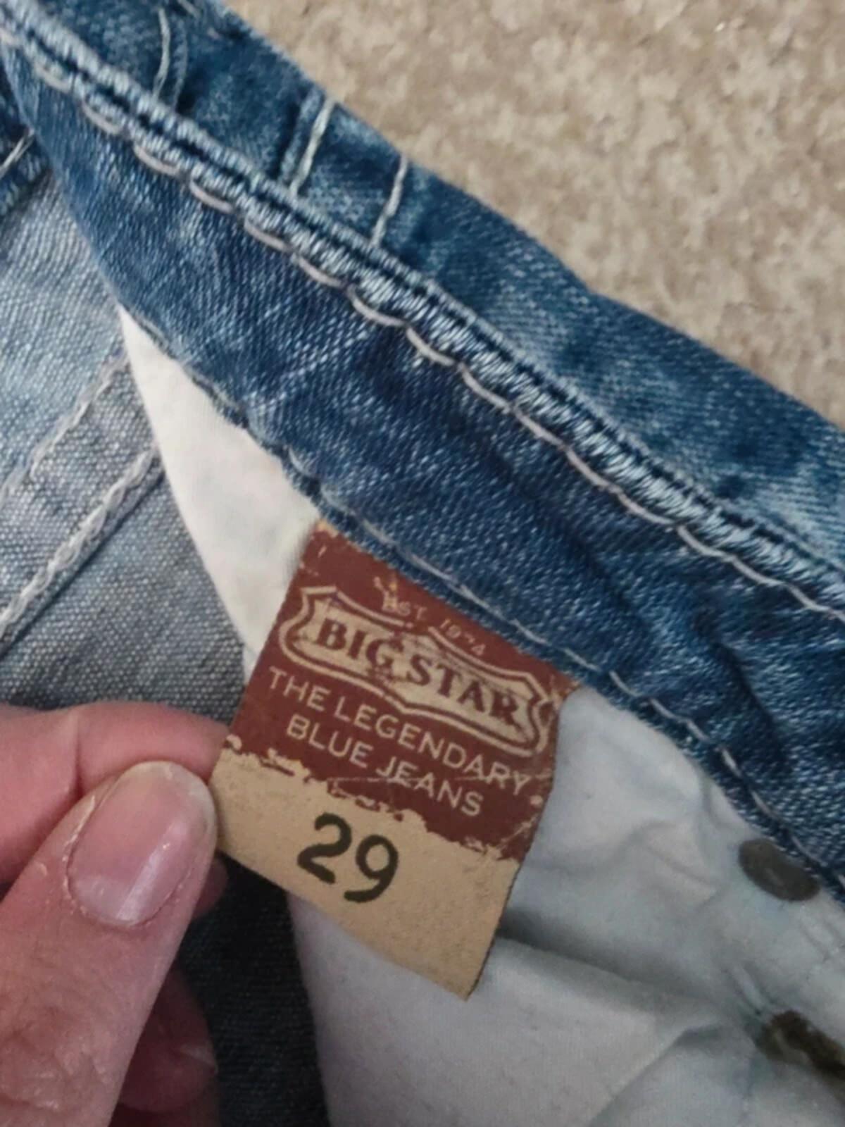 Big Star Low Rise Capri Vintage Y2K Jeans UK Size 10/12