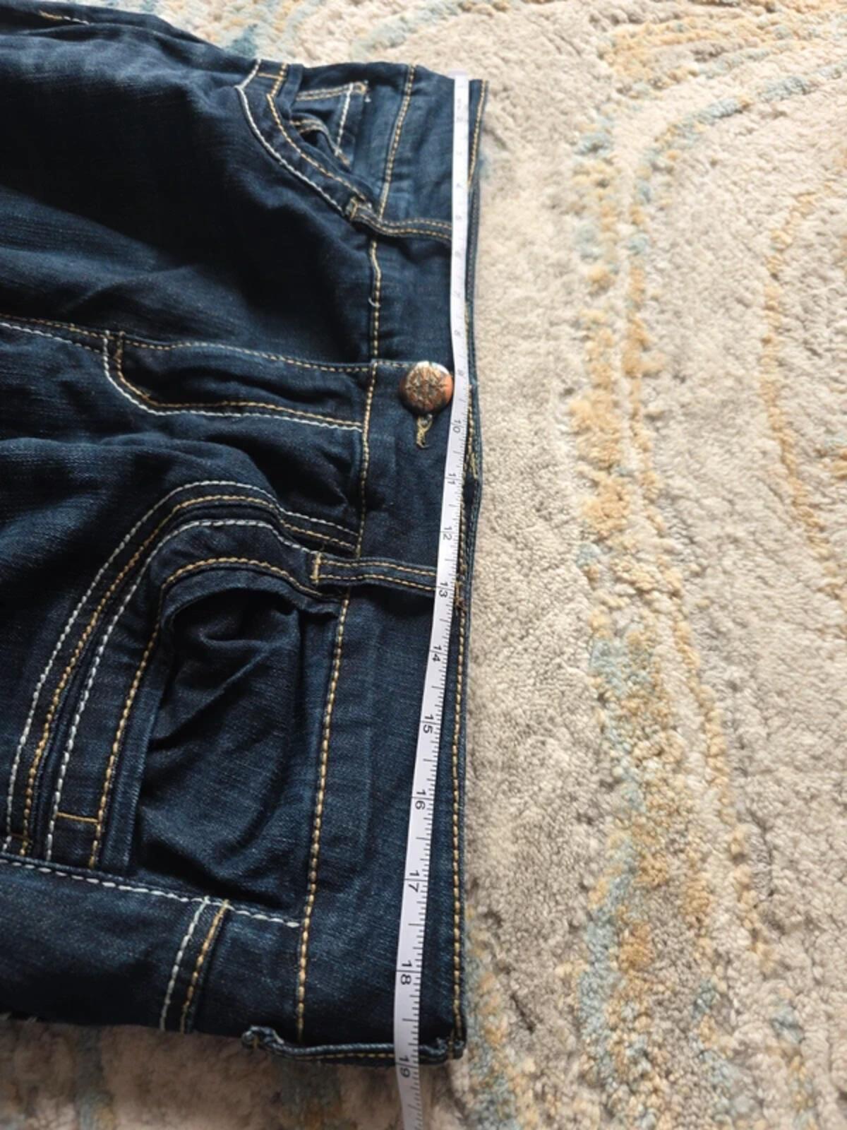 Seven7 Luxe Mid Rise Straight Vintage Y2K Jeans UK Size 18 Petite