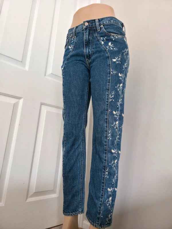 Vintage Y2K Billionaire Boys Club Mid Rise Straight Jeans UK Size 8/10
