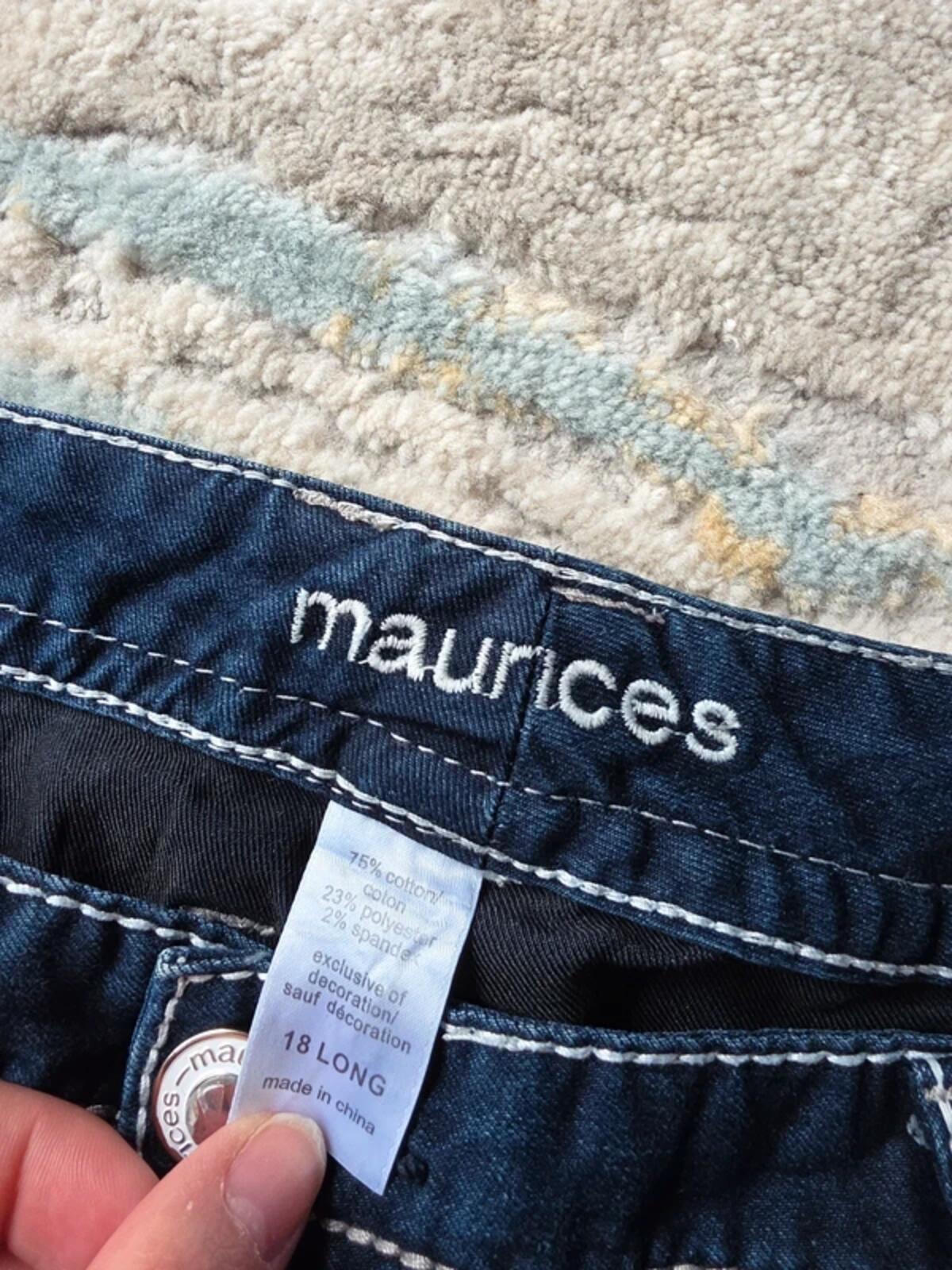 Maurices Mid Rise Bootcut Vintage Y2K Jeans UK Size 20 Tall