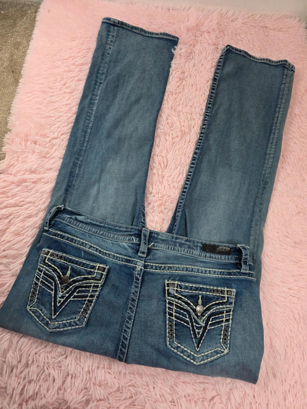 Vintage Y2K Vigoss Mid Rise Slim Boot Jeans UK Size 18 Tall