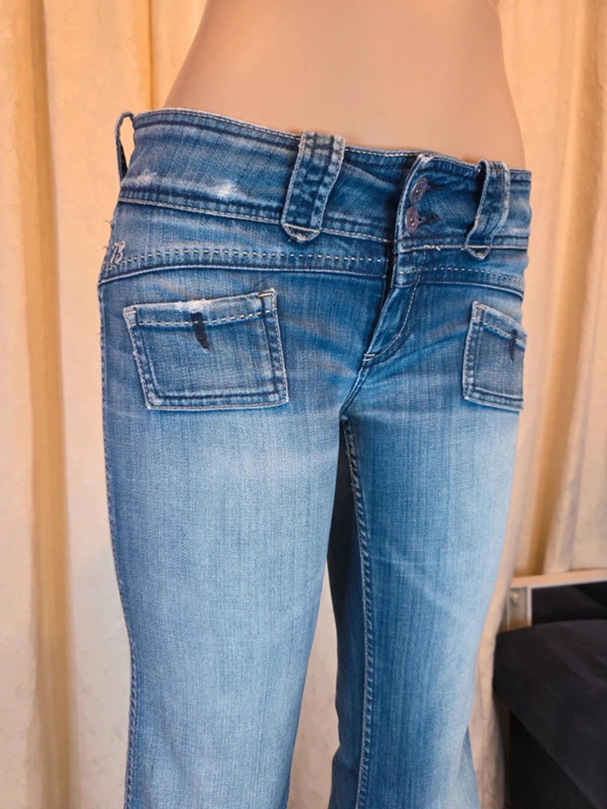 Vintage Y2K Pepe Jeans Low Rise Flared Jeans UK Size 12