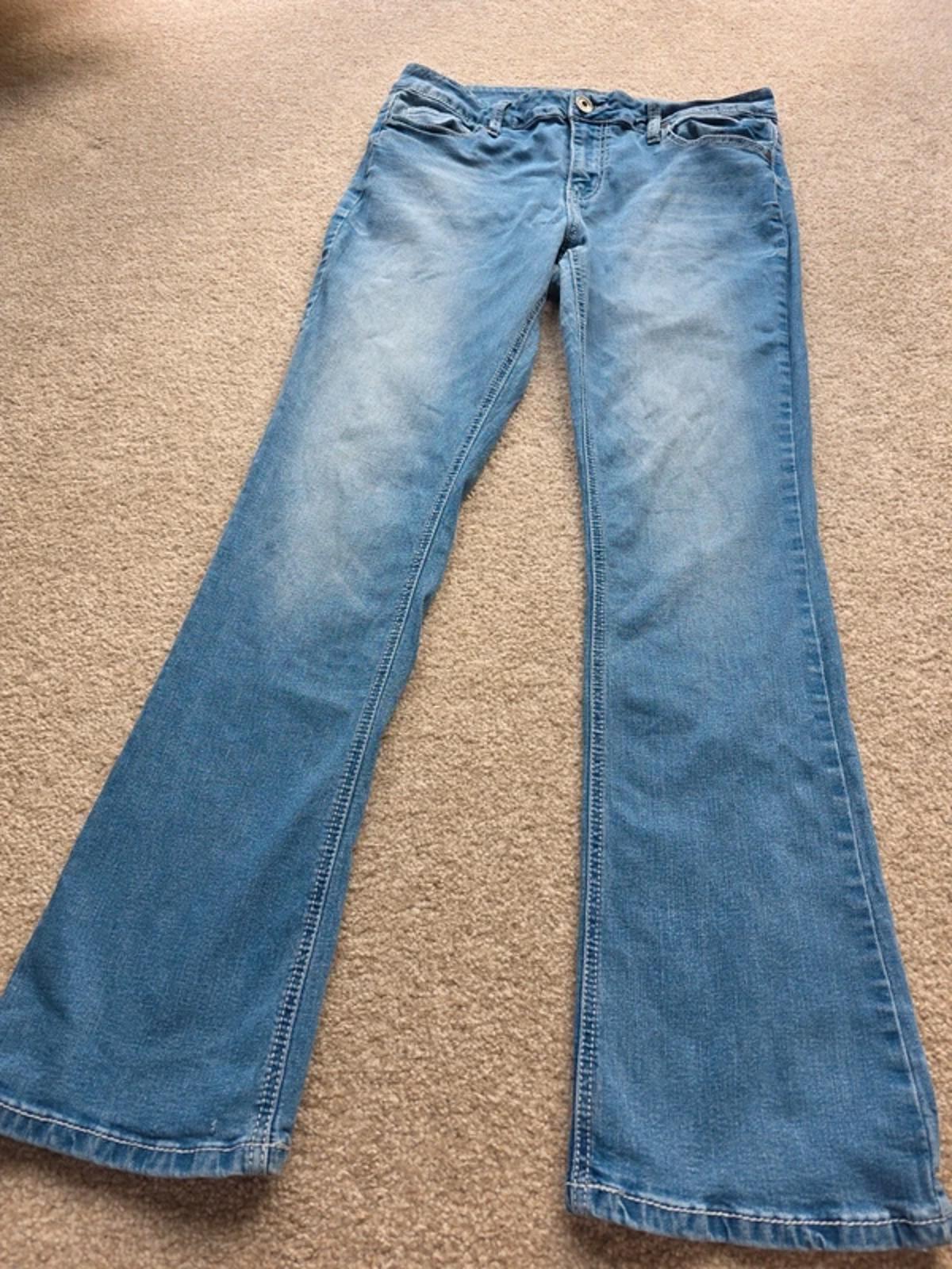 Vintage Y2K Hydraulic Mid Rise Bootcut Jeans UK Size 12/14
