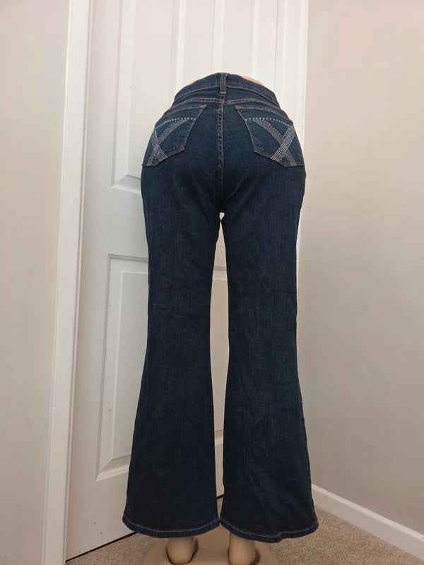 NYDJ Petite High Rise Bootcut Jeans UK Size 14