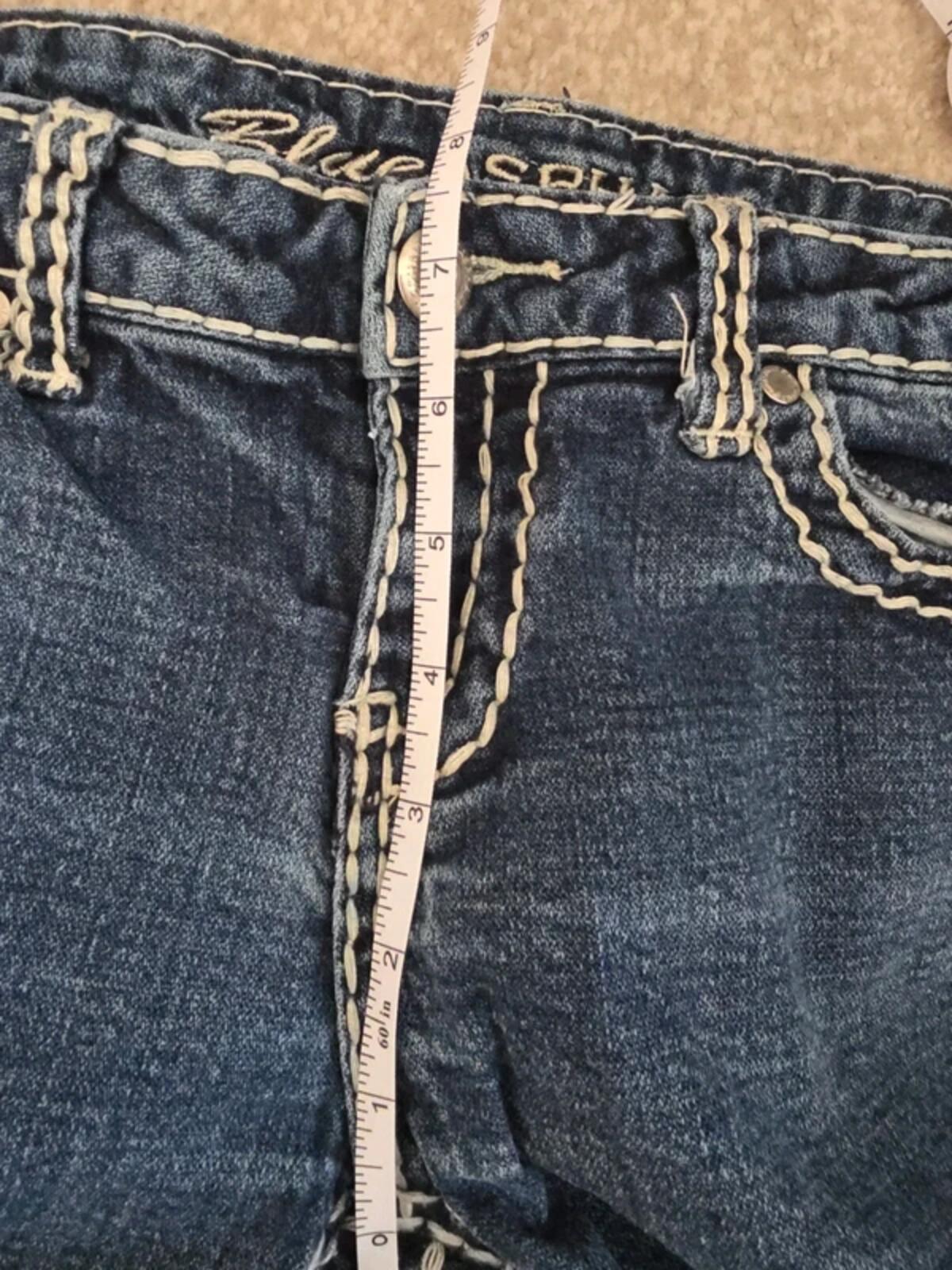 Blue Asphalt Low Rise Bootcut Vintage Y2K Jeans UK Size 8