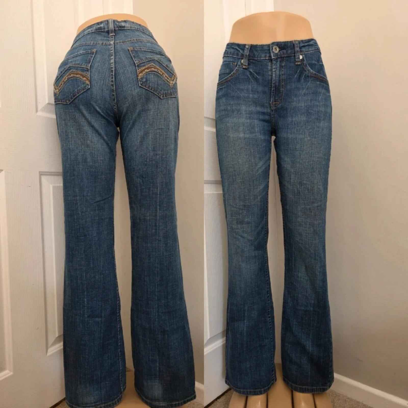 Lee Mid Rise Bootcut Vintage Y2K Jeans UK Size 12