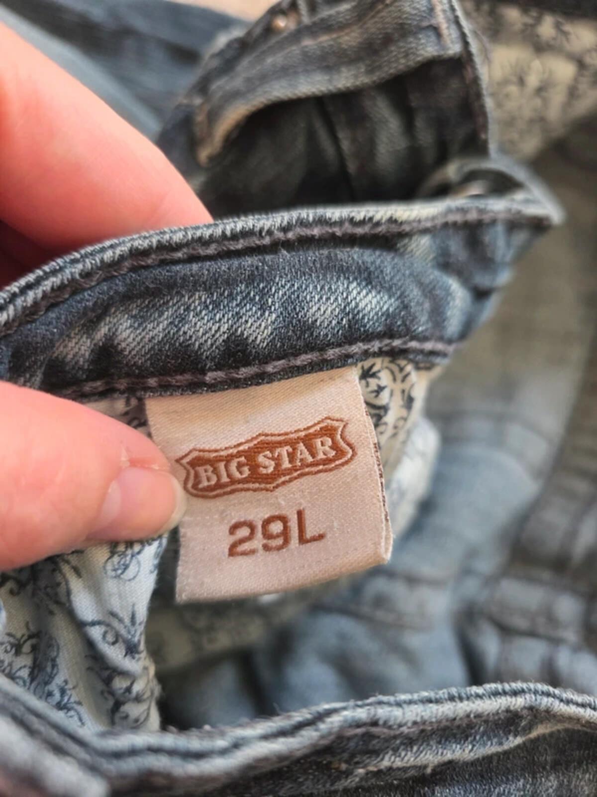 Big Star Low Rise Bootcut Jeans UK Size 8/10 Tall