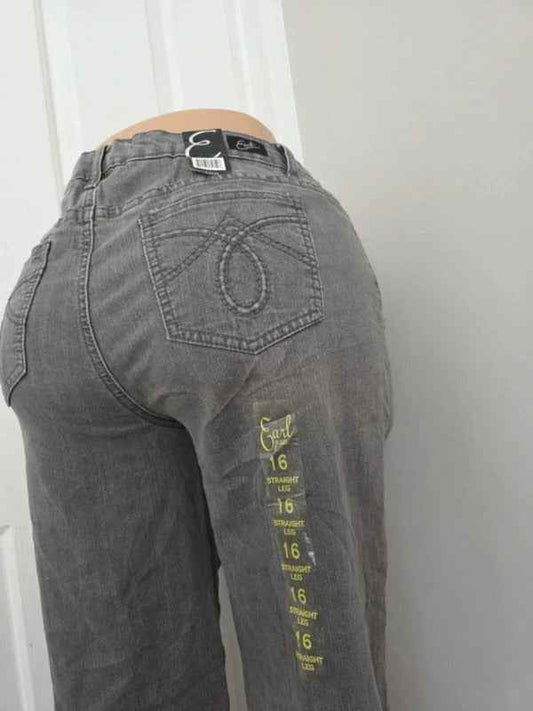 Earl Jean Mid Rise Relaxed Straight Vintage Y2K Jeans UK Size 14