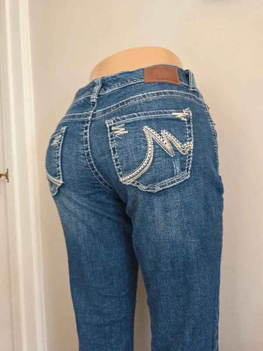 Maurices Mid Rise Bootcut Vintage Y2K Jeans UK Size 8/10 Petite