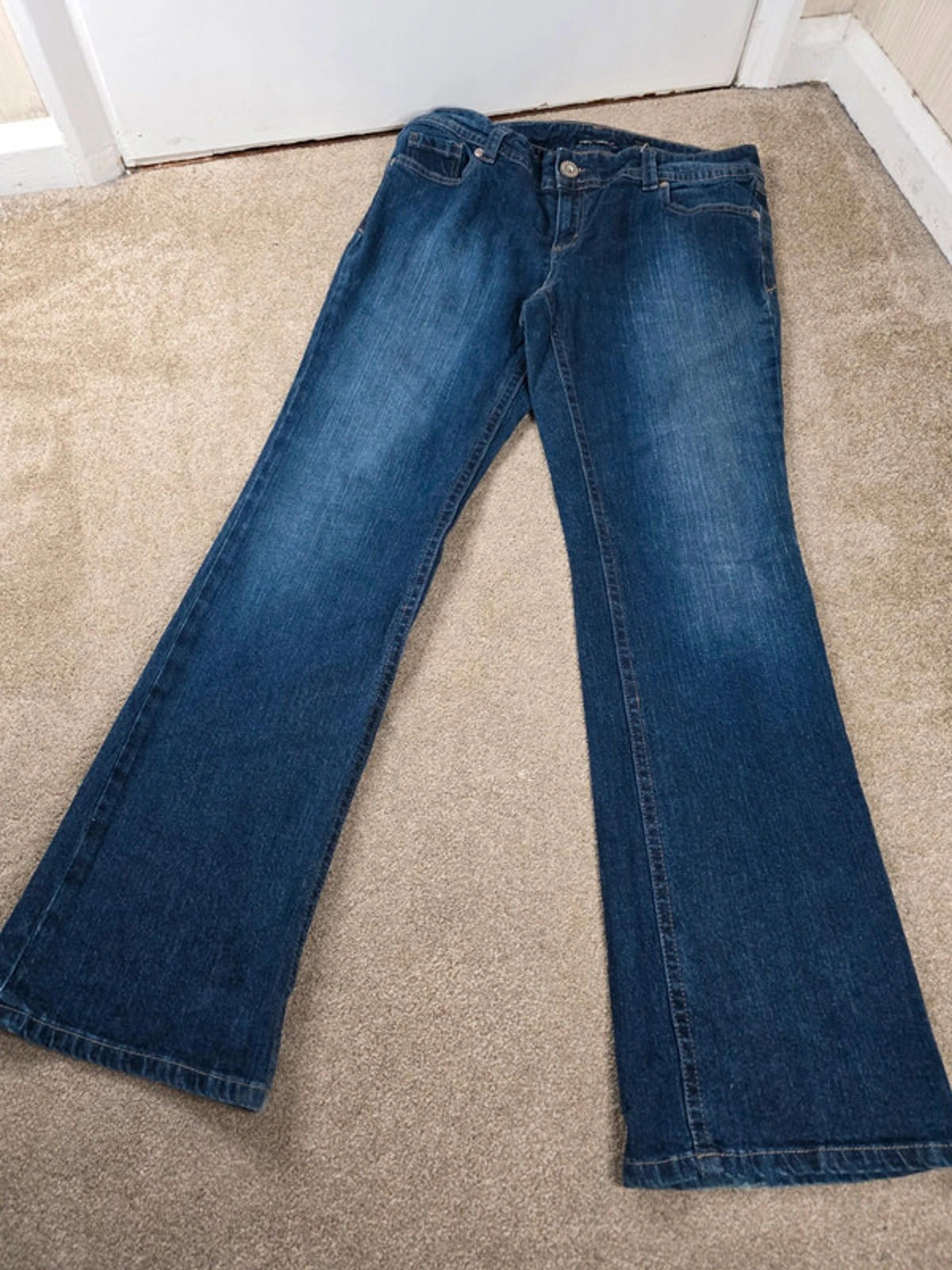 Vintage Y2K Axcess Stretch Mid Rise Bootcut Jeans UK Size 14