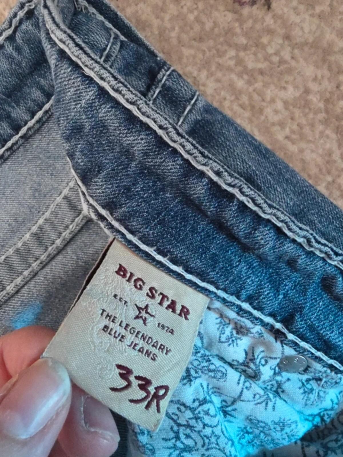 Big Star Mid Rise Bootcut Vintage Y2K Jeans UK Size 16