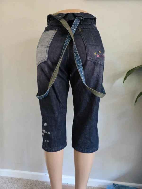 Special High Rise Capri Street Wear Jeans UK Size 10