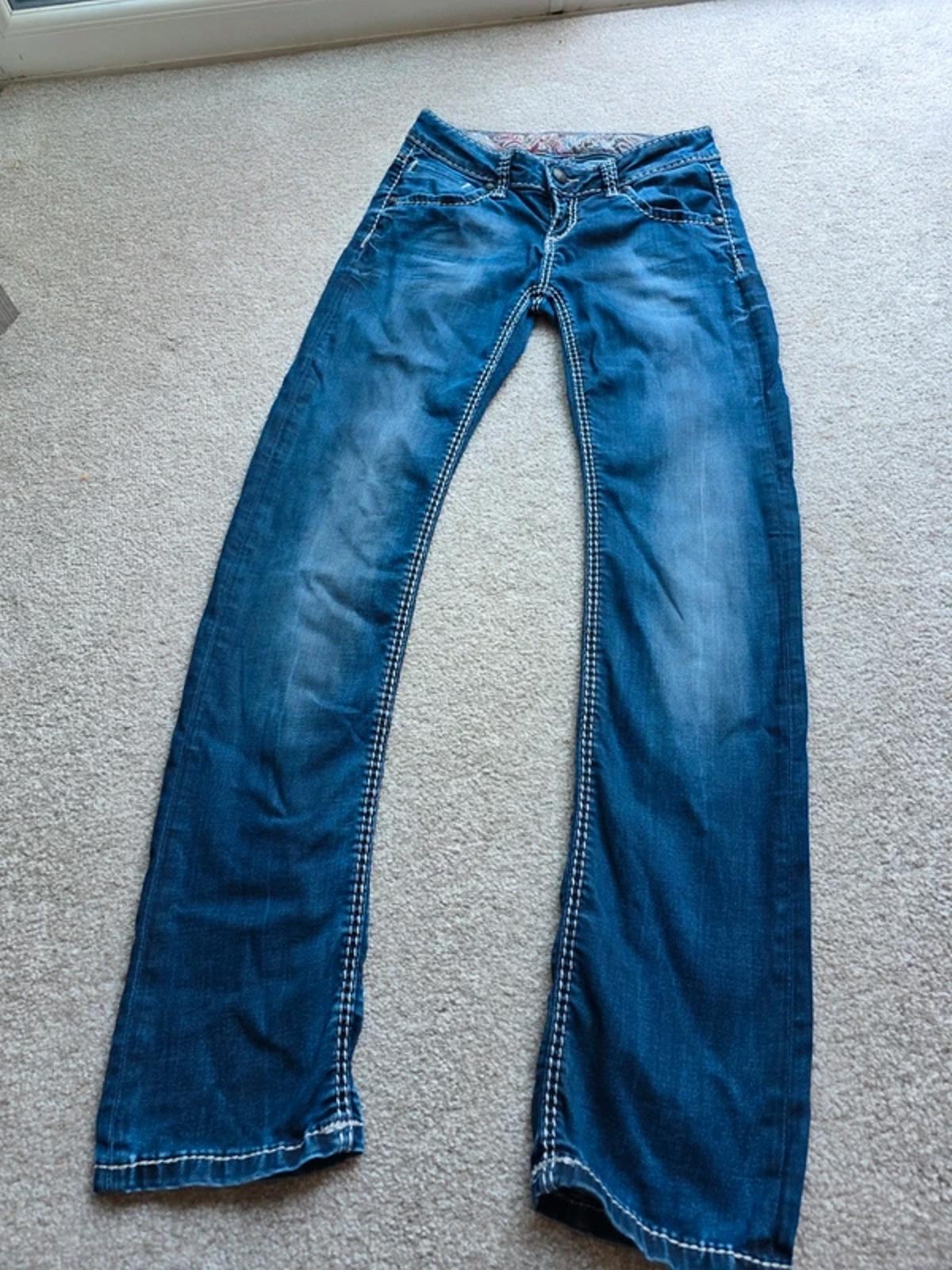 Vintage Y2K Soccx Super Low Rise Bootcut Jeans UK Size 8