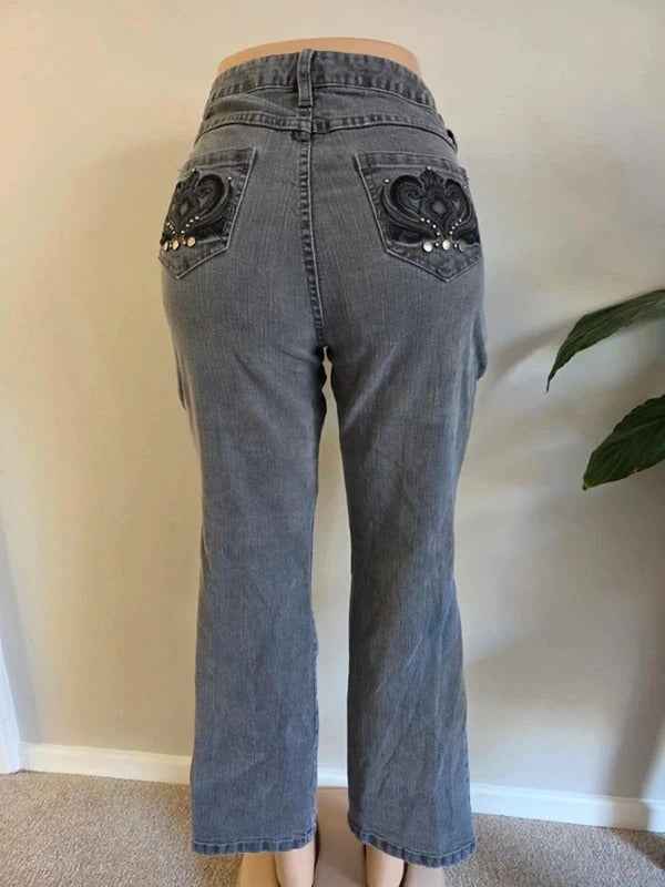 Vintage Y2K Style & Co Mid Rise Bootcut Jeans UK Size 12/14 Petite