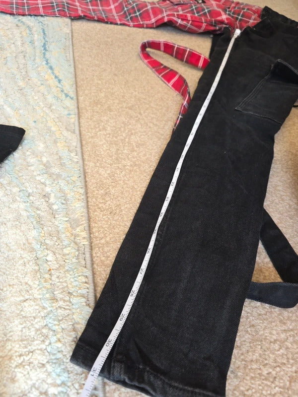 HT Denim Stinger Mid Rise Skinny Cargo Jeans UK Size 10/12