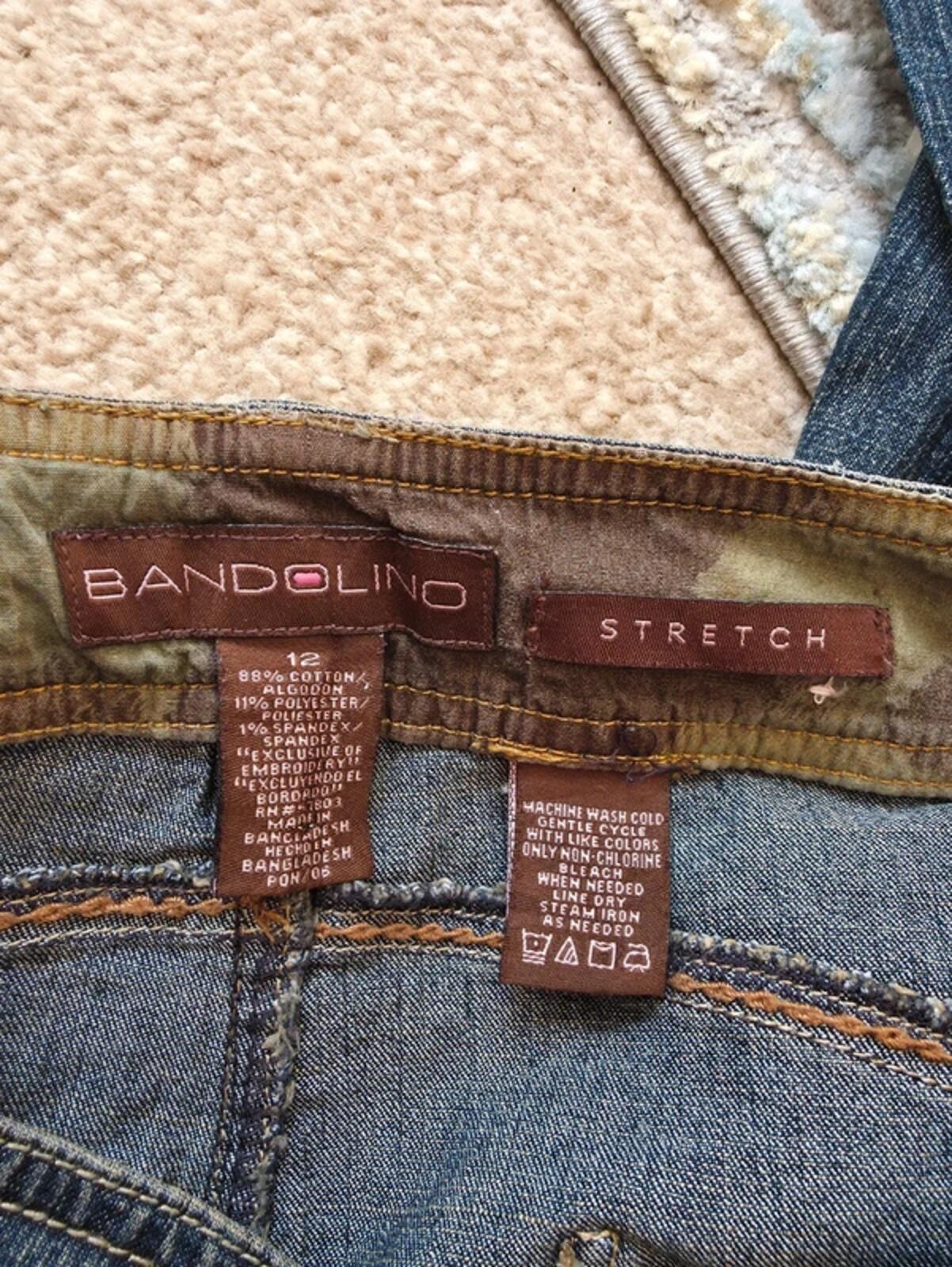Bandolino Mid Rise Wide Leg Vintage Y2K Baggy Jeans UK Size 14