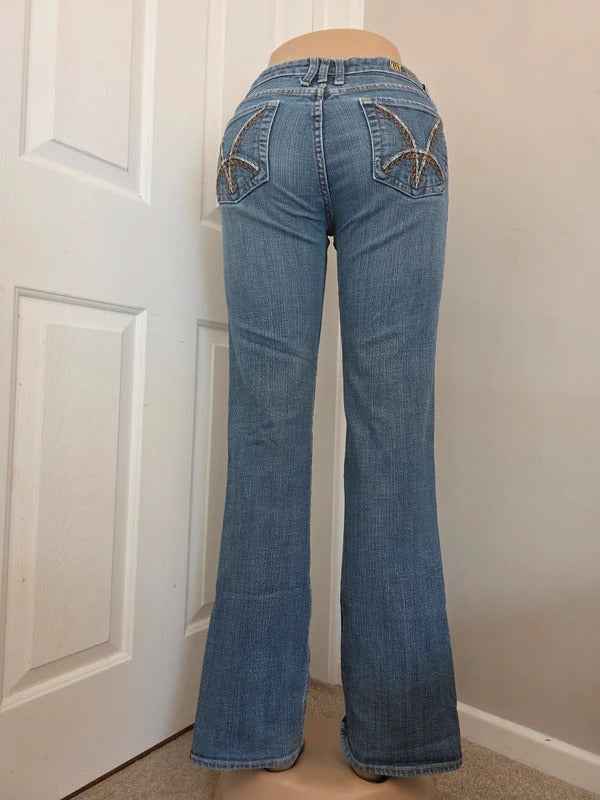 KUT from the Kloth Mid Rise Bootcut Vintage Y2K Jeans UK Size 10