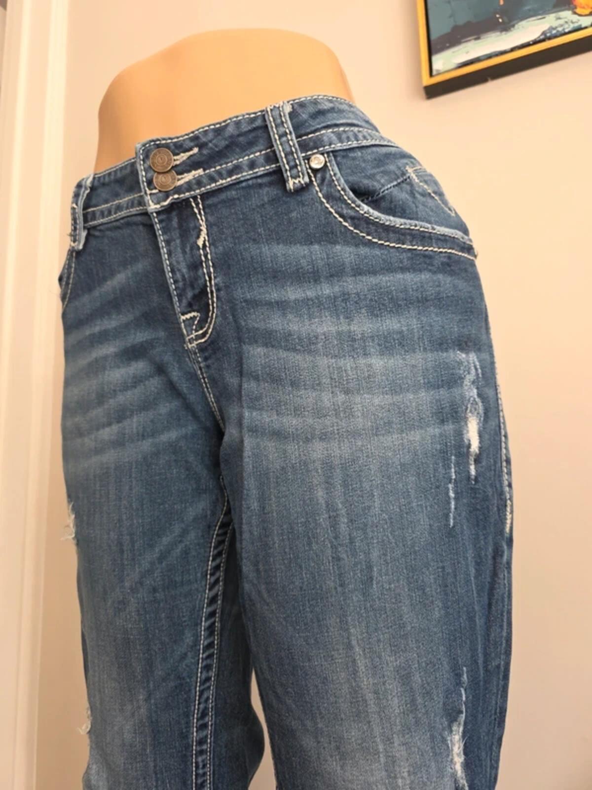 Vigoss Mid Rise Straight Relaxed Vintage Y2K Jeans UK Size 18