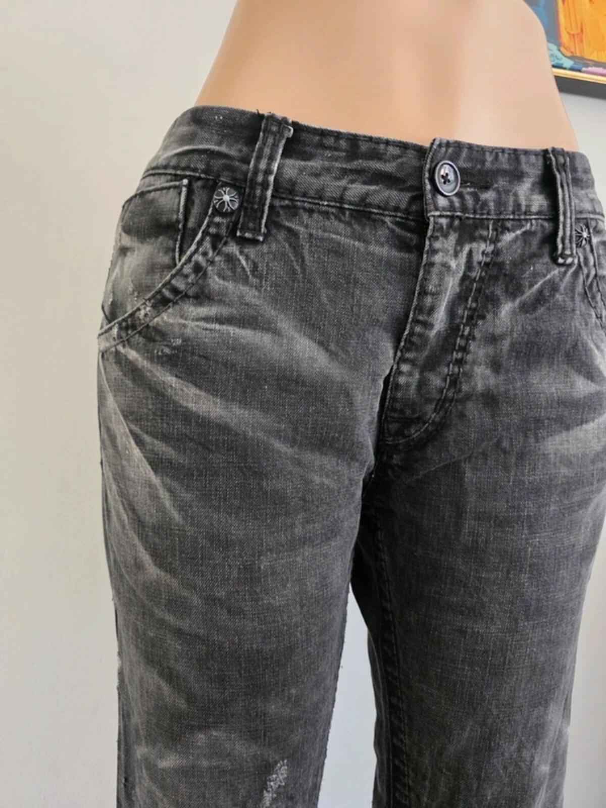Buckaroo Mid Rise Slim Cropped Vintage Y2K Jeans UK Size 16