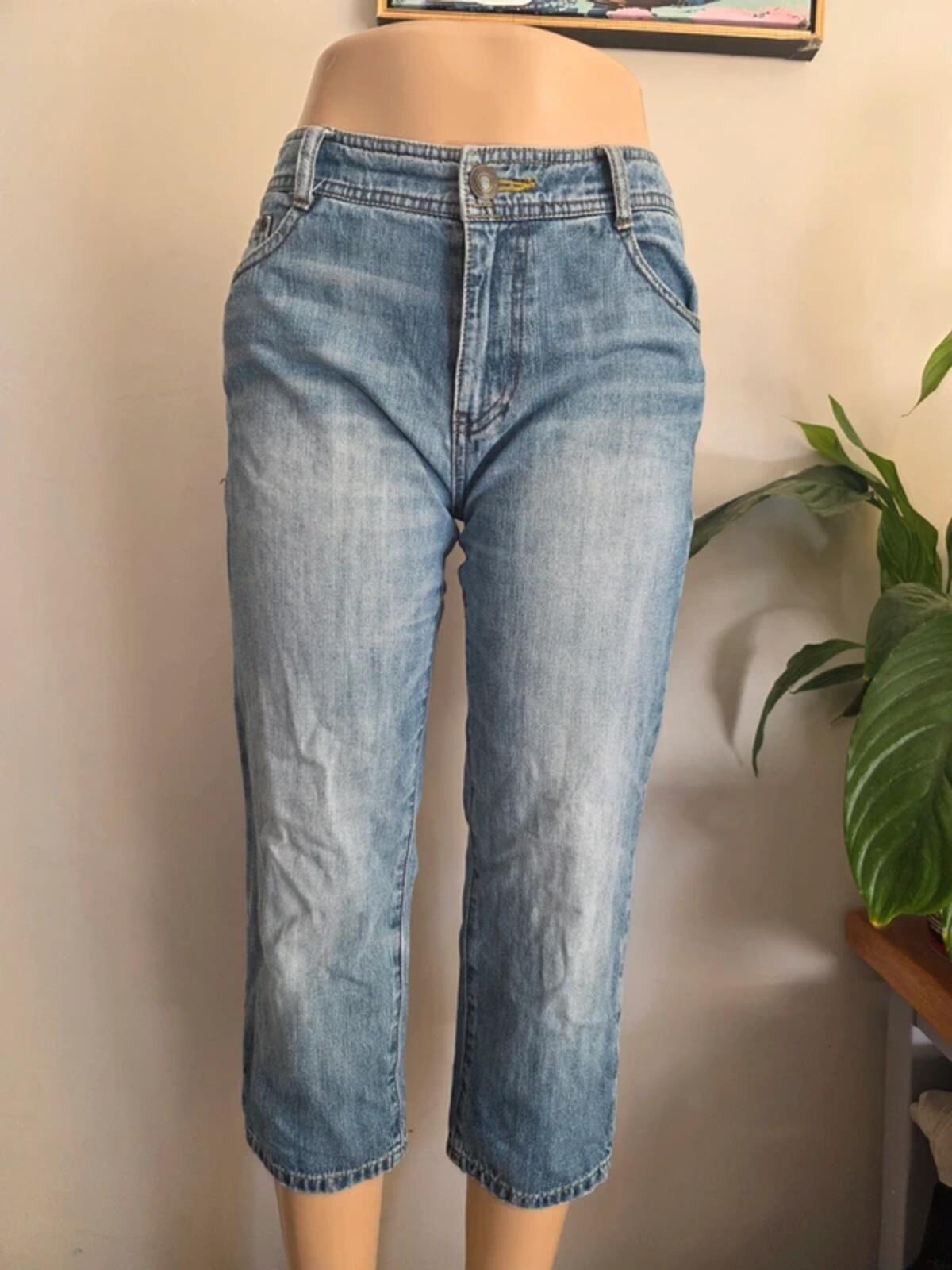 World Jeans International Mid Rise Capri Jeans UK Size 10