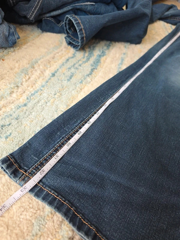 Maurices Low Rise Bootcut Vintage Y2K Jeans UK Size 8/10 Tall