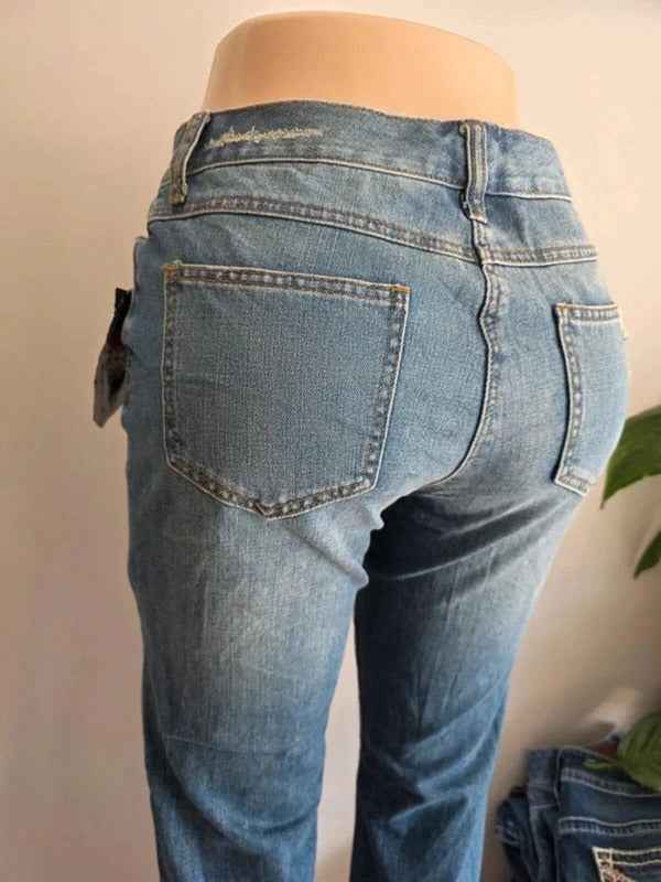 Vintage Y2K Jeanology Mid Rise Bootcut Jeans UK Size 10