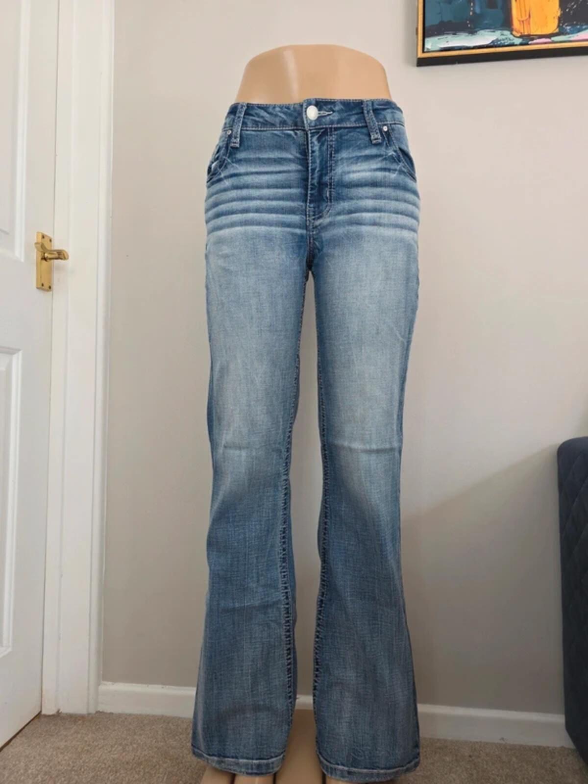 Daytrip Mid Rise Bootcut Vintage Y2K Jeans UK Size 12 Tall