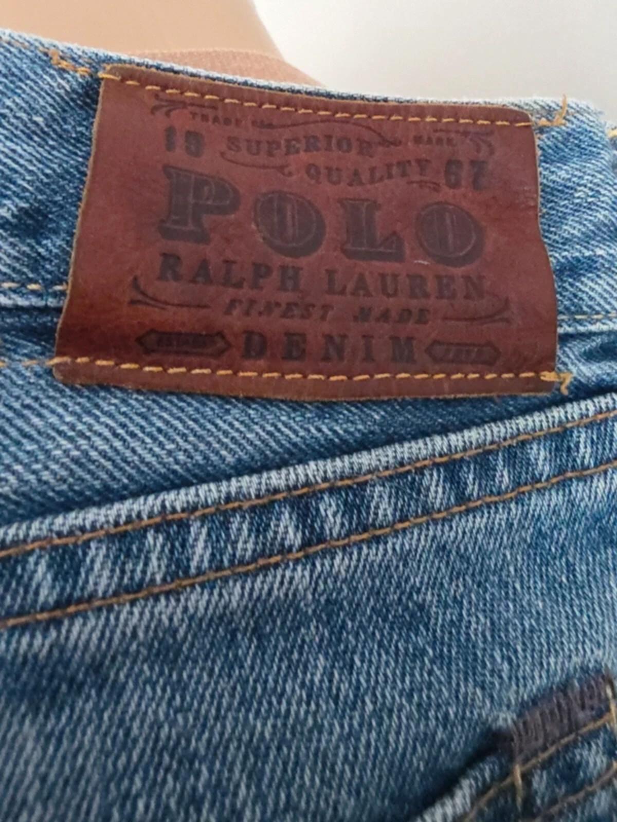 Polo Ralph Lauren High Rise Relaxed Straight Vintage Y2K Jeans UK Size 20/22