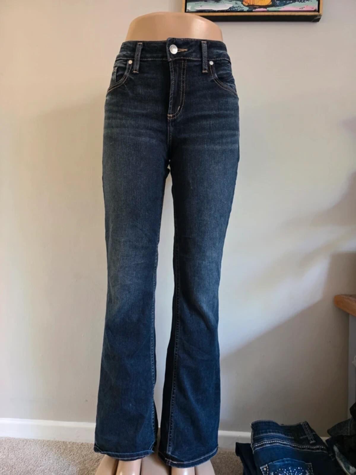 Silver Jeans Mid Rise Bootcut Jeans UK Size 12 Tall