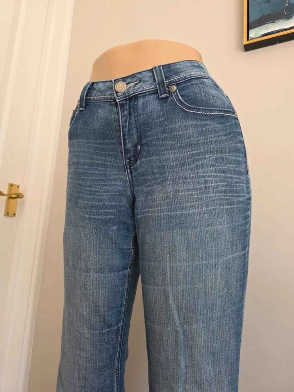 L.e.i. Mid Rise Bootcut Vintage Y2K Jeans UK Size 14 Tall