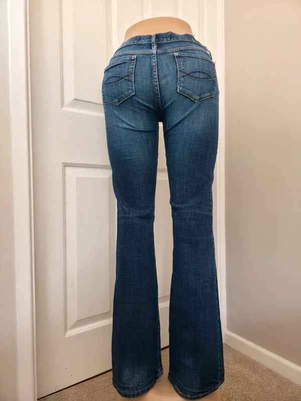 Abercrombie & Fitch Low Rise Bootcut Vintage Y2K Jeans UK Size 8 Tall