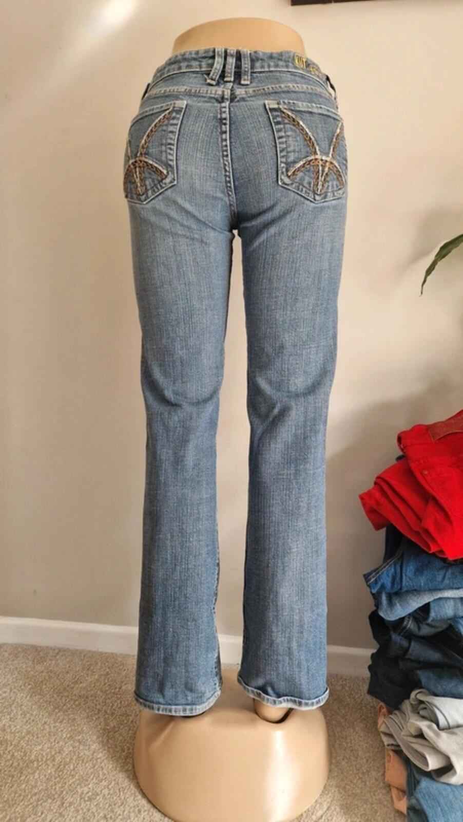 Y2K "Kut from the Kloth" Mid Rise Bootcut Flared Denim Jeans UK 10