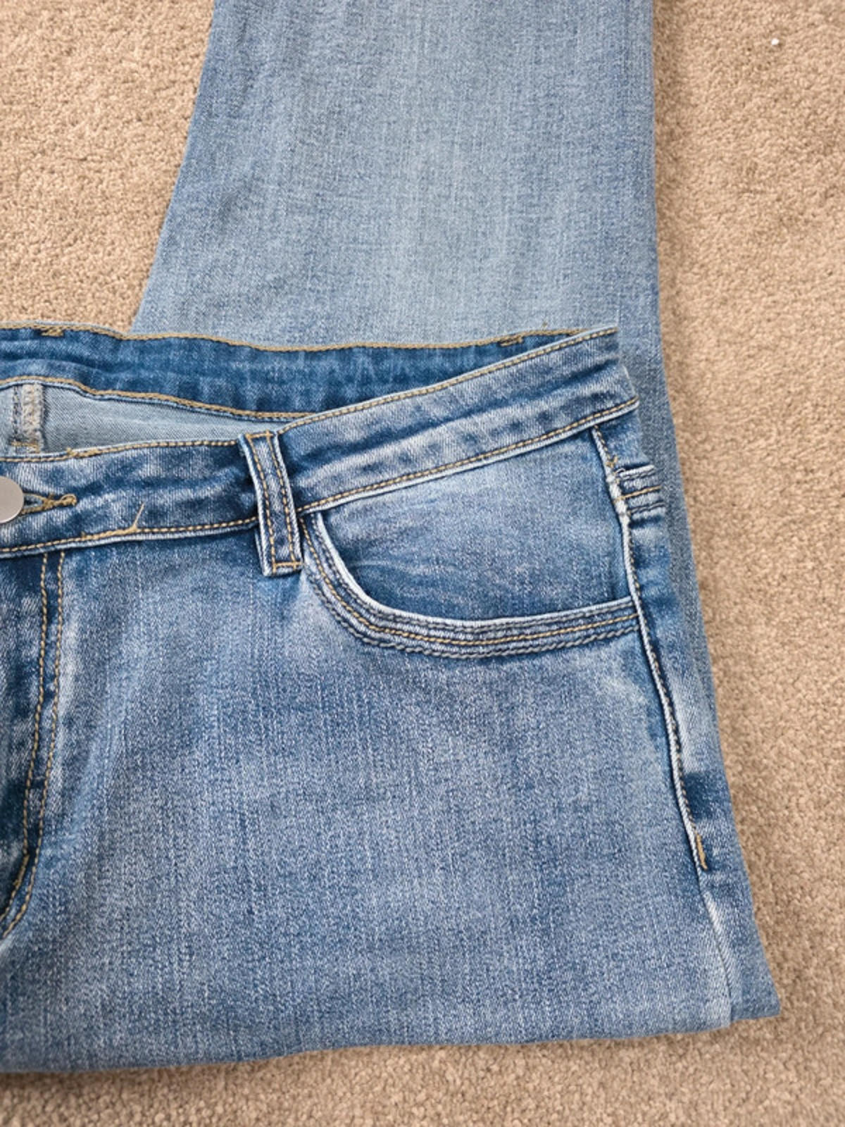 Vintage Y2K Mid Rise Bootcut Jeans UK Size 16