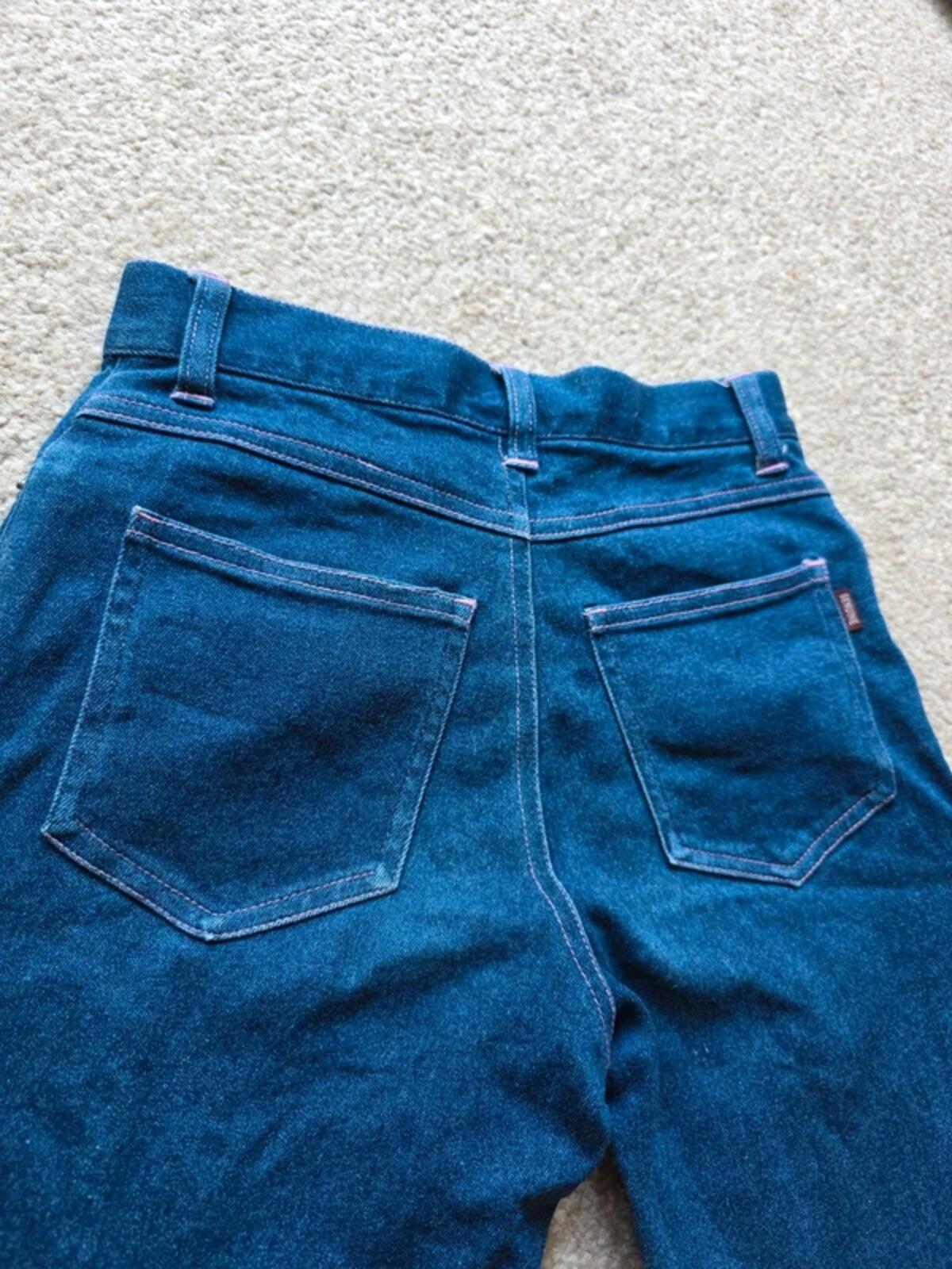 Vintage Y2K High Rise Cropped Jeans UK Size 4
