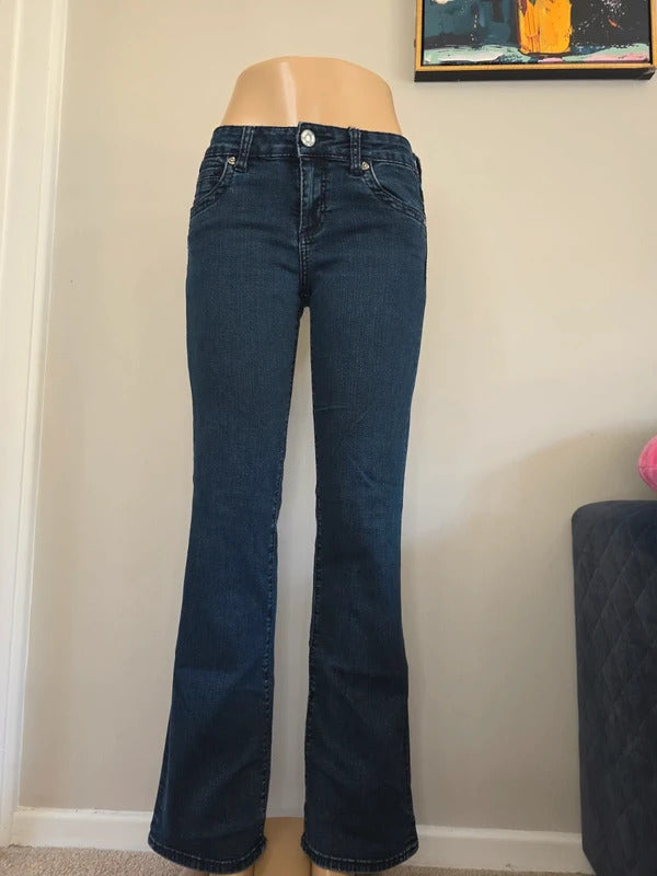 HUT by Franz Kraler Vintage Y2K Low Rise Bootcut Jeans UK Size 8/10