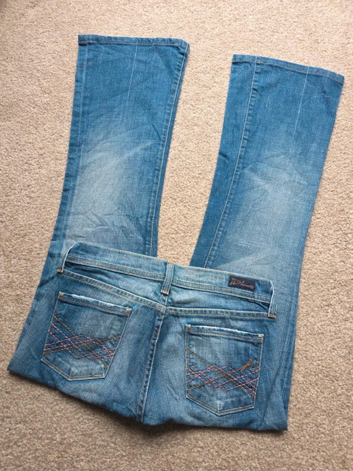Vintage Y2K Citizens of Humanity Low Rise Flared Jeans UK Size 8 Petite