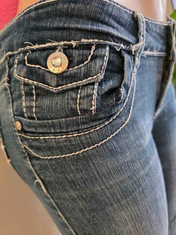 Vintage Y2K B.B Jeans Mid Rise Skinny Jeans UK Size 12