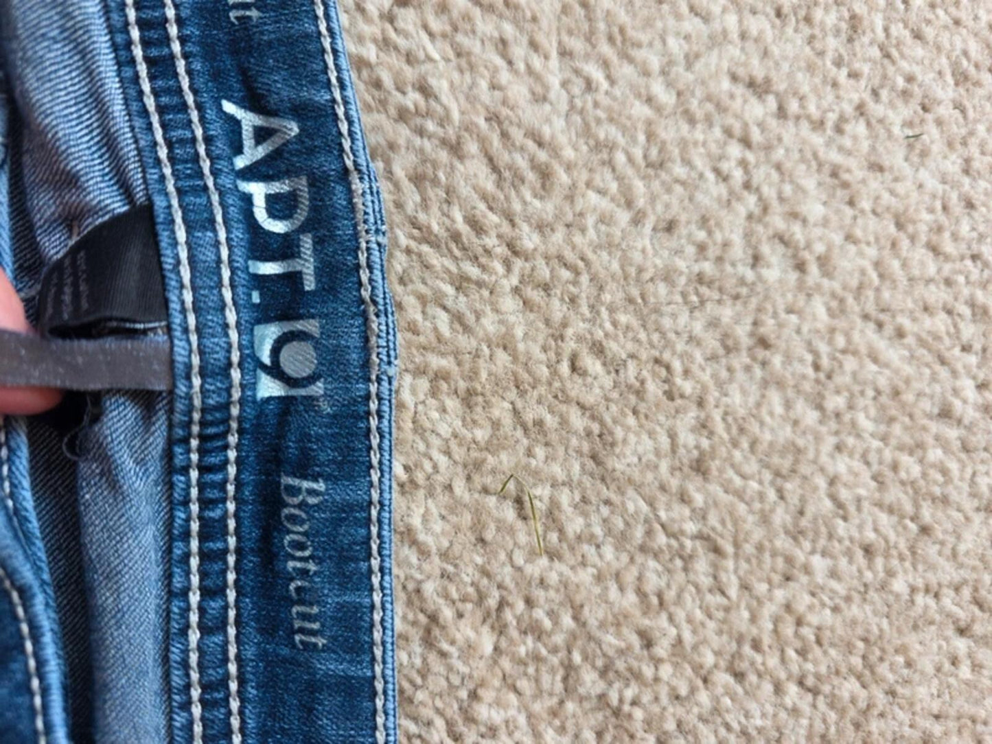 APT.9 Mid Rise Bootcut Bling Jeans UK Size 10