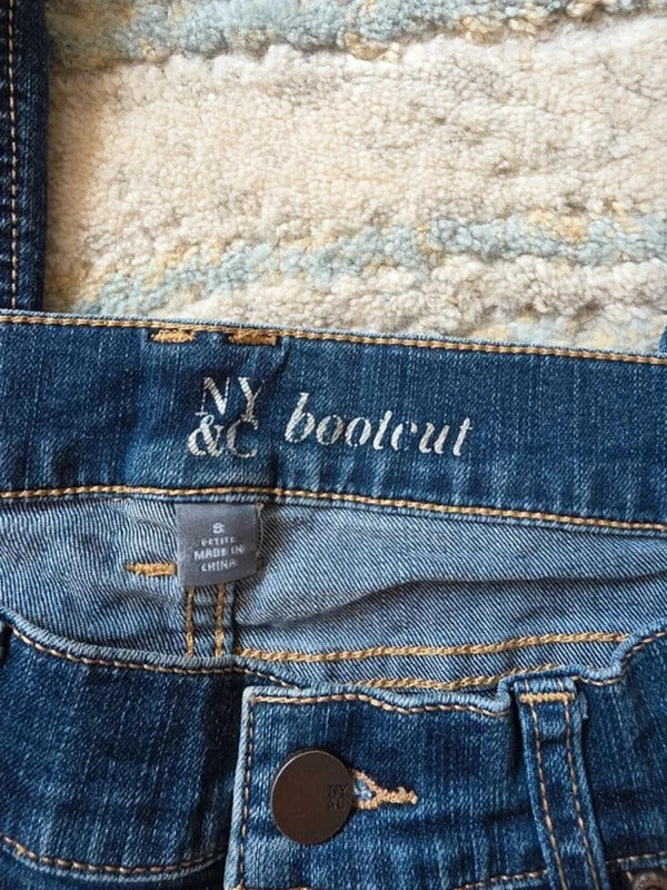 NY&C Vintage Y2K Mid Rise Bootcut Jeans UK Size 10 Petite