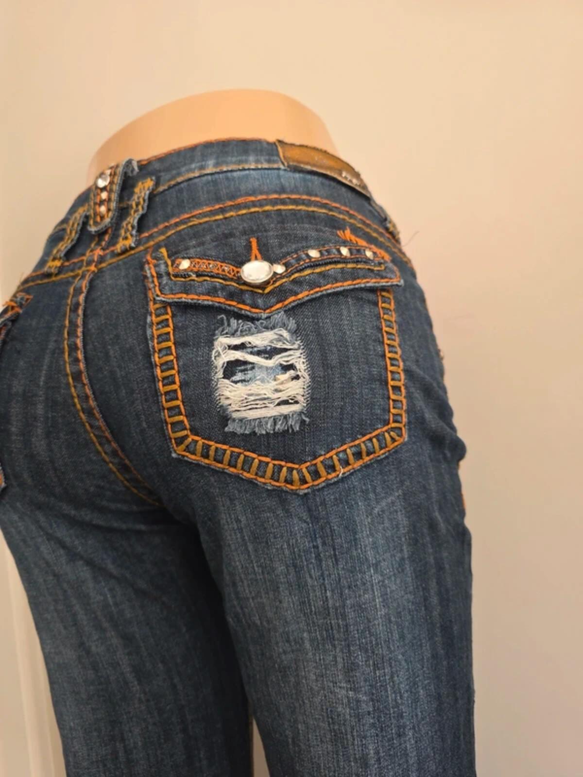 Premium Jeans by GT Low Rise Bootcut Vintage Y2K Jeans UK Size 12 Tall