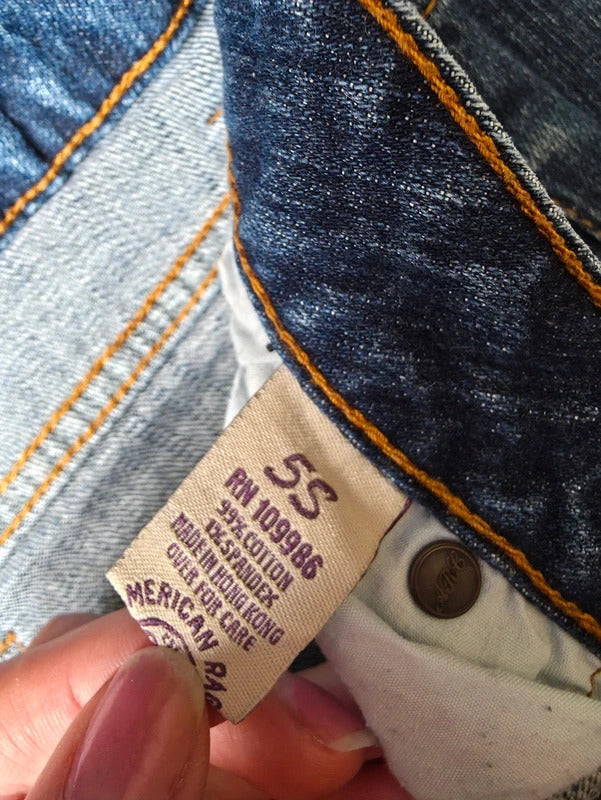 American Rag Low Rise Bootcut Vintage Y2K Jeans UK Size 8 Petite