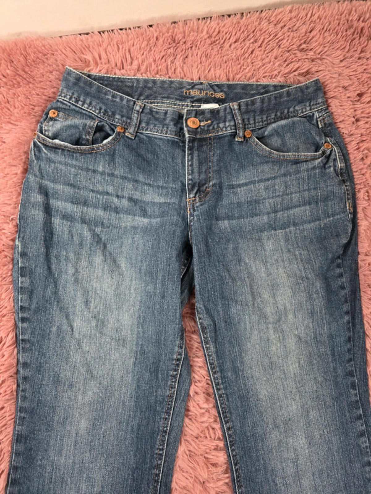 Vintage Y2K Maurices Mid Rise Bootcut Jeans UK Size 12 Petite