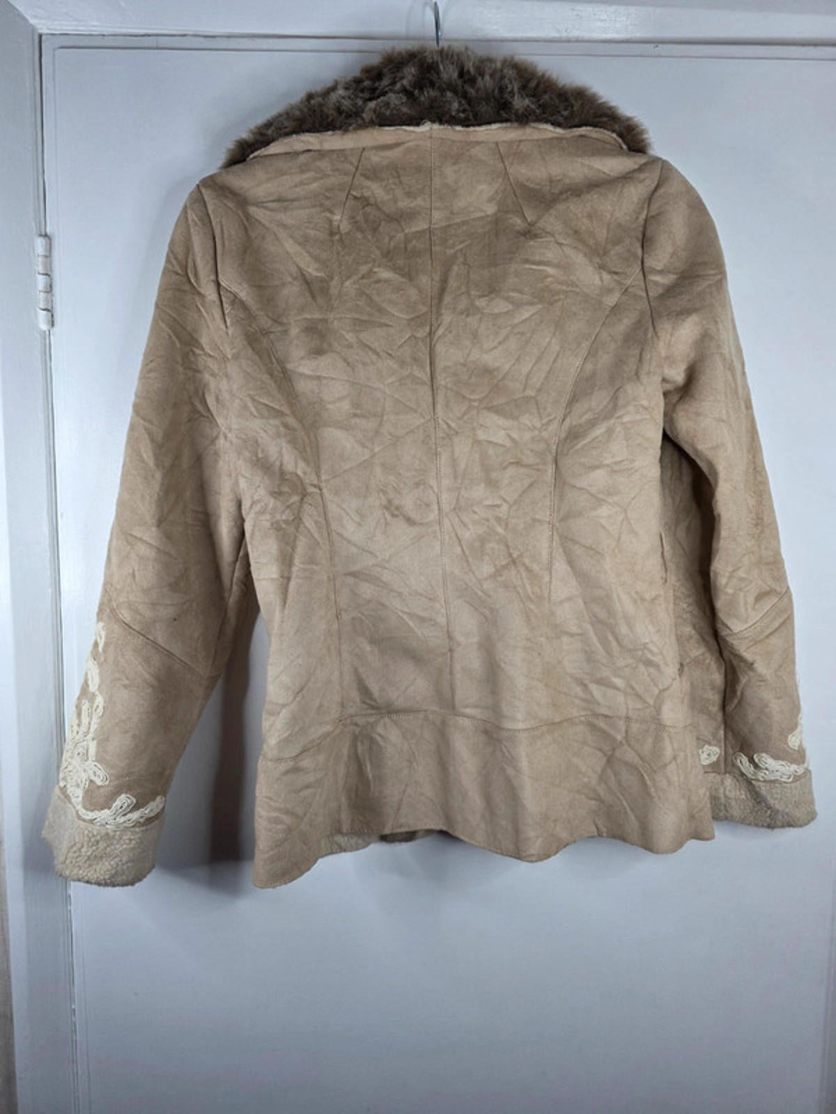 Vintage Y2K INC International Concepts Faux Shearling Jacket UK size 6/8 XS