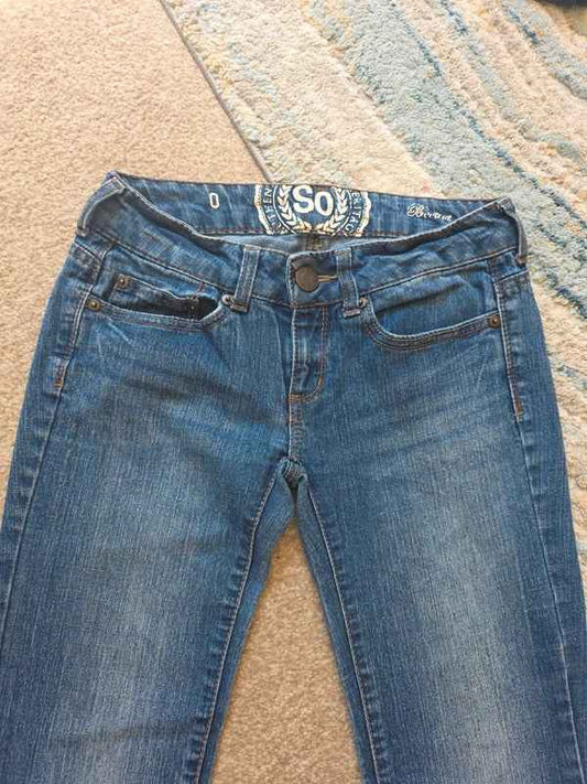 Authentic American Heritage Ultra Low Rise Bootcut Vintage Y2K Jeans UK Size 4