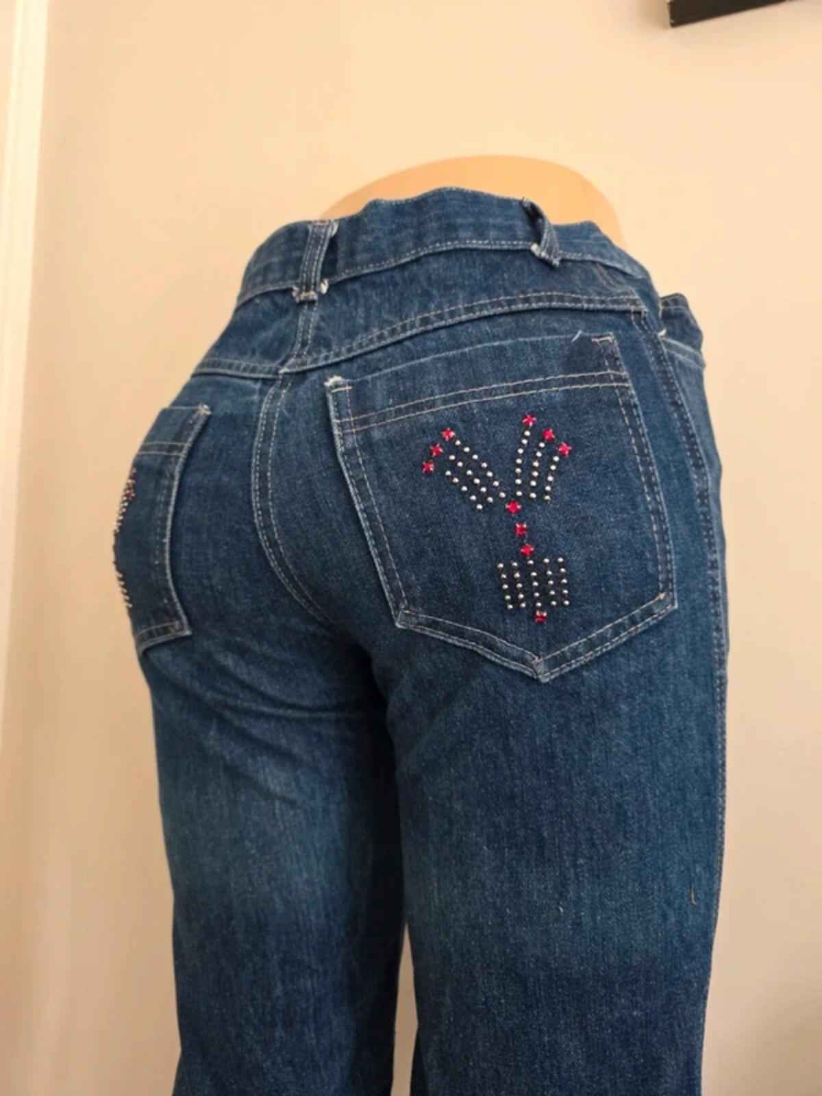 Vintage Y2K Mid Rise Bootcut Jeans UK Size 4/6 Tall
