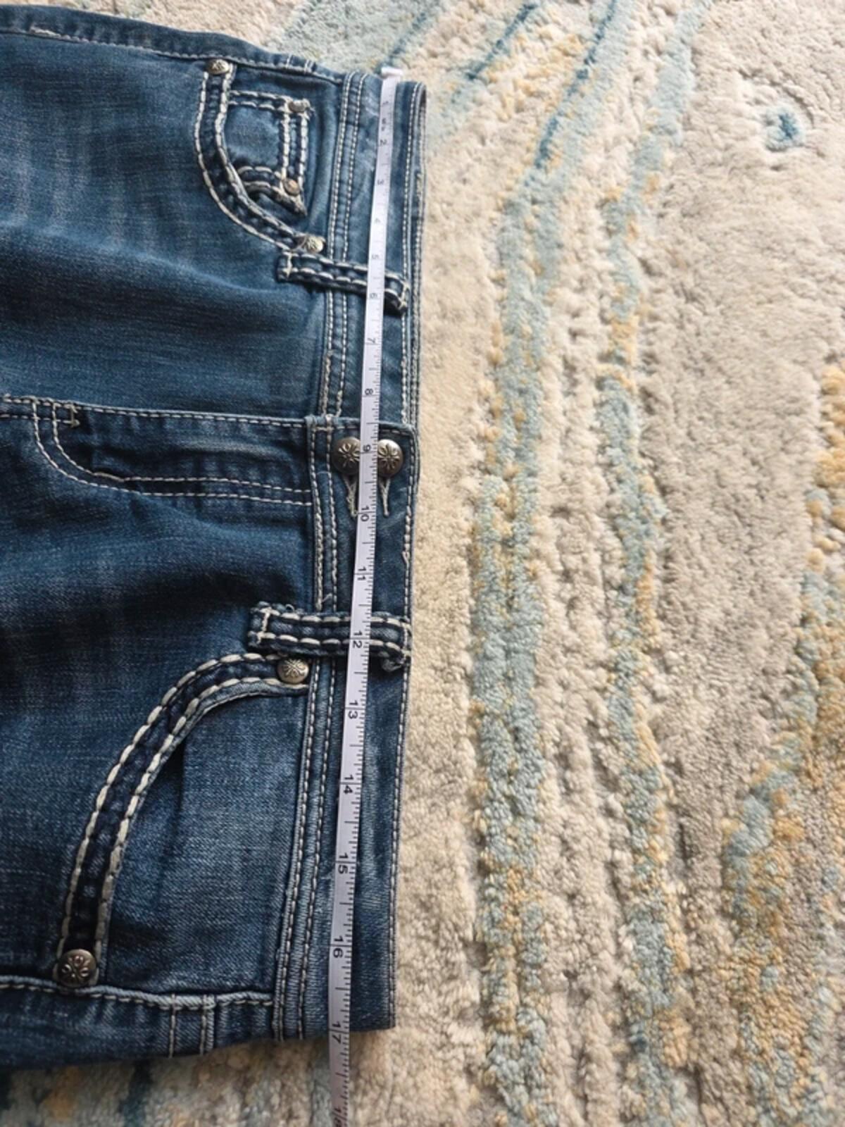 ZCO Jeans Mid Rise Capri Vintage Y2K Jeans UK Size 14