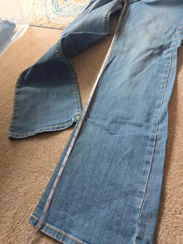 Promod Tall Relaxed Bootcut Vintage Y2K Jeans UK Size 10
