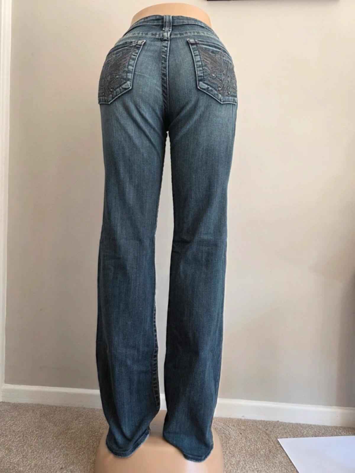 Big Star Low Rise Bootcut Jeans UK Size 8/10 Tall